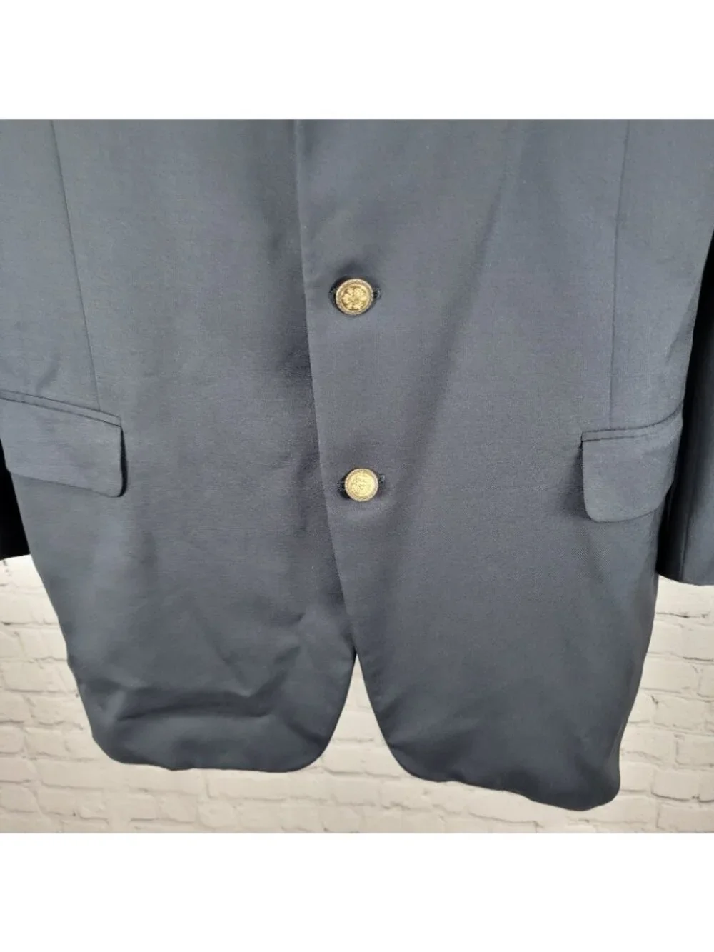 Canali Proposta Navy Blue 100% Wool Notch Lapel Blazer Italy 54L US 44L
